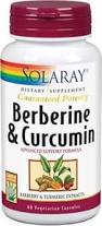 BERBERINE y CURCUMA 60caps SOLARAY  