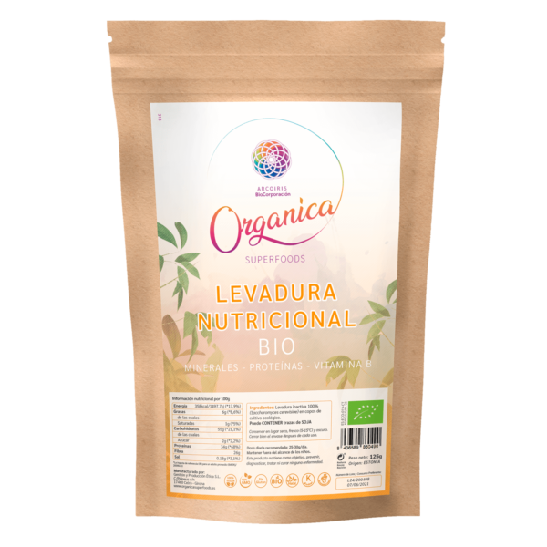 LEVADURA NUTRICIONAL 250GR organica super food MUNDO ARCOIRIS  