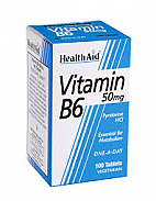 VITAMINA B6 50MG 100T HEALTHAID  