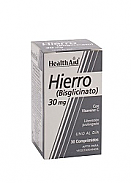 Hierro (Bisglicinato) 30mg 30Comp HealthAid