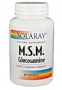 MSM+GLUCOSAMINA 90CAP SOLARAY   