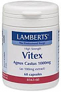 VITEX AGNUS CASTUS 1000MG 60CAP LAMBERTS   